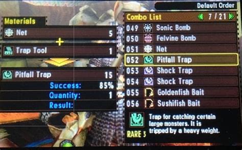 mhfu combine list|MHFU: Combination List .